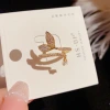 Wholesale of Japanese and Korean niche design, high-end, light luxury, exquisite micro-inlaid zircon fishtail ring, open ring women's accessories details Picture